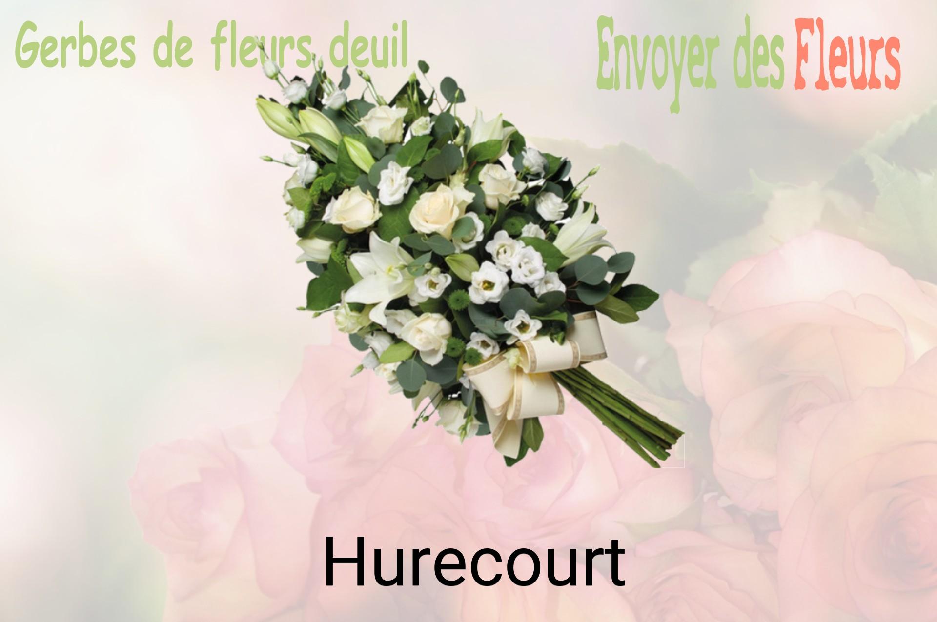 Gerbe de fleurs de deuil livrée à Hurecourt